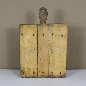 Vintage Wooden Cutting Board - Large Rustic Bread Board - Antique Wood Chopping Block - Primitive Serving Tray - Farmhouse Kitchen Decor