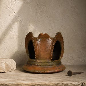 Vintage Clay Chimney Pot - Rustic Garden Decor - Architectural Salvage
