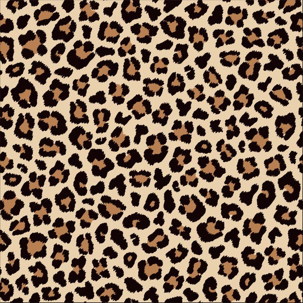 Leopard Print Seamless Pattern PNG, Cheetah Animal Skin Digital Paper (Digital Download)