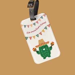 Mexicaanse vakantiebagagelabel Fiesta-bagagelabel voor Mexico Reistaslabel Vakantiecadeau voor jongens Kofferlabel voor meisjes Cadeaus onder de 20