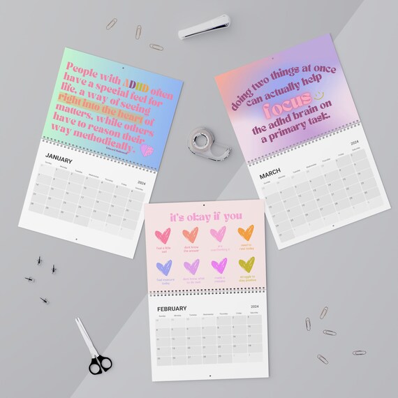 adhd-wall-calendar-mental-health-calendar-wellness-gift-neurodivergent-etsy
