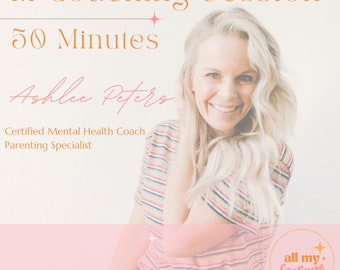 50 Minute 1:1 Mental Health Coaching Session, Life Coach for Anxiety, Stress Management