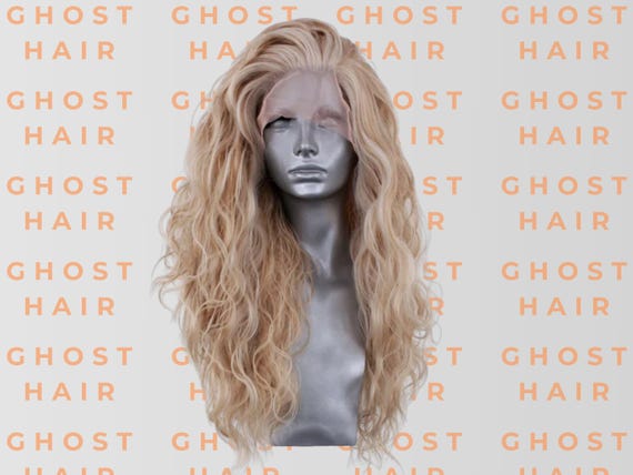 Long Blonde Lace Front Wig | Wavy Heat-resistant Synthetic  display picture 3