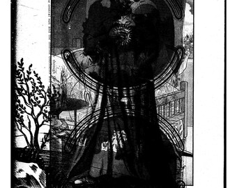 Dark Art Poster | gothic nu goth surreal giclee print digital art prints home decor wall art occult | a curious surface 026
