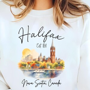 Halifax Nova Scotia Sweatshirt, Canada Crewneck, Halifax Sweatshirt, Canada Sweater, Nova Scotia Pullover, Halifax Sweater, Canada Unisex