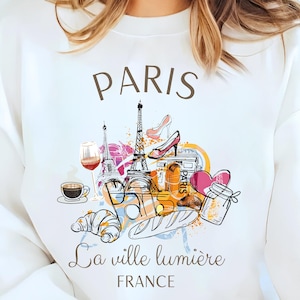 Moletom Paris, Moletom Montmartre, Moletom French Art Crewneck, Roupas Francesas, Vibes Parisienses, Moletom Parisiense Inspirado