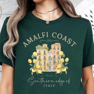 Amalfiküste Italien T-Shirt, Südlicher Rand Italiens Zitronen Shirt, Positano Shirt, Limoncello Tee, Sorrento, Amalfi, Costiera Amalfitana