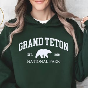 Grand Teton National Park Hoodie, Nature Lover Gift, Adventure Sweatshirt, Outdoor Enthusiast Apparel, Travel Souvenir