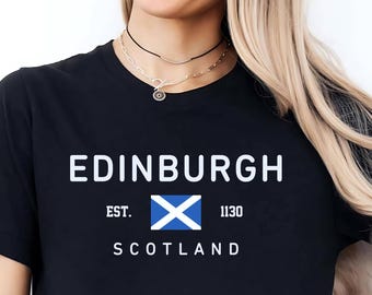Edinburgh T-Shirt, Scotland Souvenir Shirt, United Kingdom Tee, UK Travel T-Shirt, Scottish Gift, Edinburgh Shirt, Scotland Tee, Unisex
