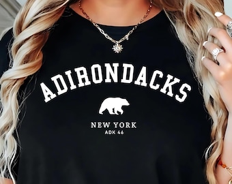 Adirondacks T-Shirt, ADK Mountains Shirt, New York Wander T-Shirt, Adirondack Park Shirt, NY Trail Shirt, Outdoor Abenteuer T-Shirt, Lake Life T-Shirt