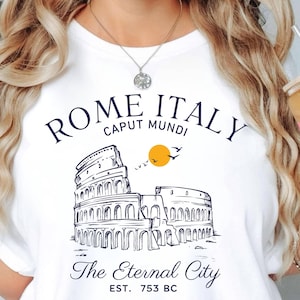 Rome Italy T-Shirt, The Eternal City Colosseum Tee, Italian Souvenir, Memorable Gift for Rome Lovers, Roma T-Shirt, Rome Shirt, Italy Shirt