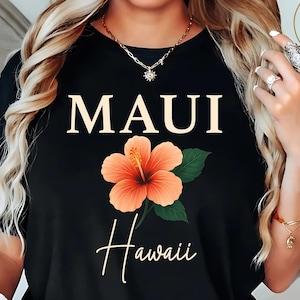 Maui Hawaii Shirt, Oversized Tee, Aesthetic Tee, Hawaii Gift, Maui Souvenir, Soft Crewneck Tshirt, Group Trip Tees, Cruise Gift Shirts