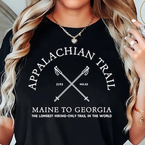 Camiseta de Sendero de los Apalaches, camiseta unisex de senderismo AT, suave y cómoda, regalo para excursionistas de larga distancia de Maine a Georgia
