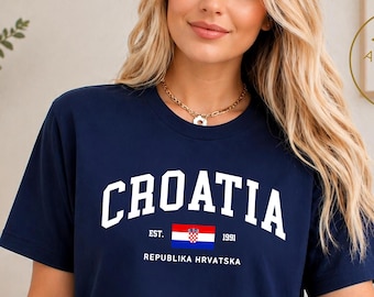 Croatia Shirt, Republika Hrvatska T-shirt, Croatian Flag Tee, Unisex