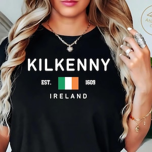Kilkenny Ireland T-Shirt, Irish Flag Shirt, Medieval City Souvenir, Hurling Fan Gift, Kilkenny Shirt, Ireland Tee, Irish Souvenir, Ireland