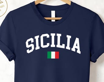 シチリア イタリア シャツ、イタリアの伝統を表現したTシャツ、シチリア プライド フラッグ Tシャツ、ヴィンテージ イタリア トラベル トップ、シチリア Tシャツ、イタリア プライド Tシャツ、イタリア