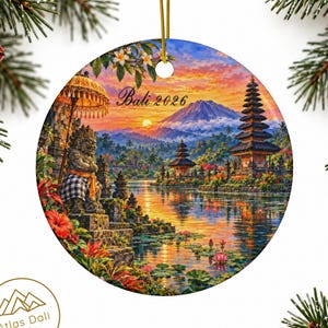 Bali Ornament, Indonesia 2026 Christmas Ceramic Tree Decor