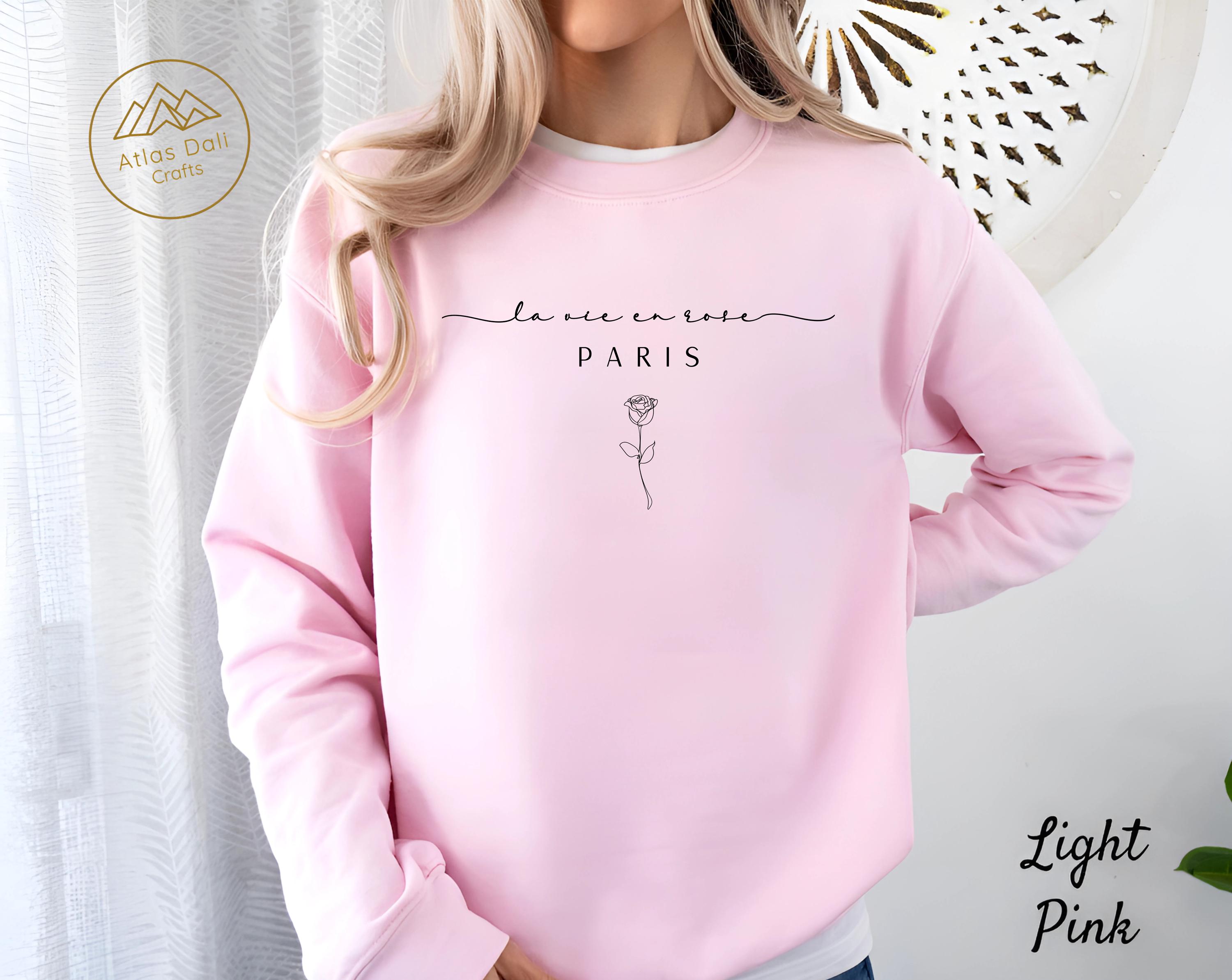Pink Paris Sweatshirt - Etsy Singapore ÉPINE PARIS big sweat（navy 