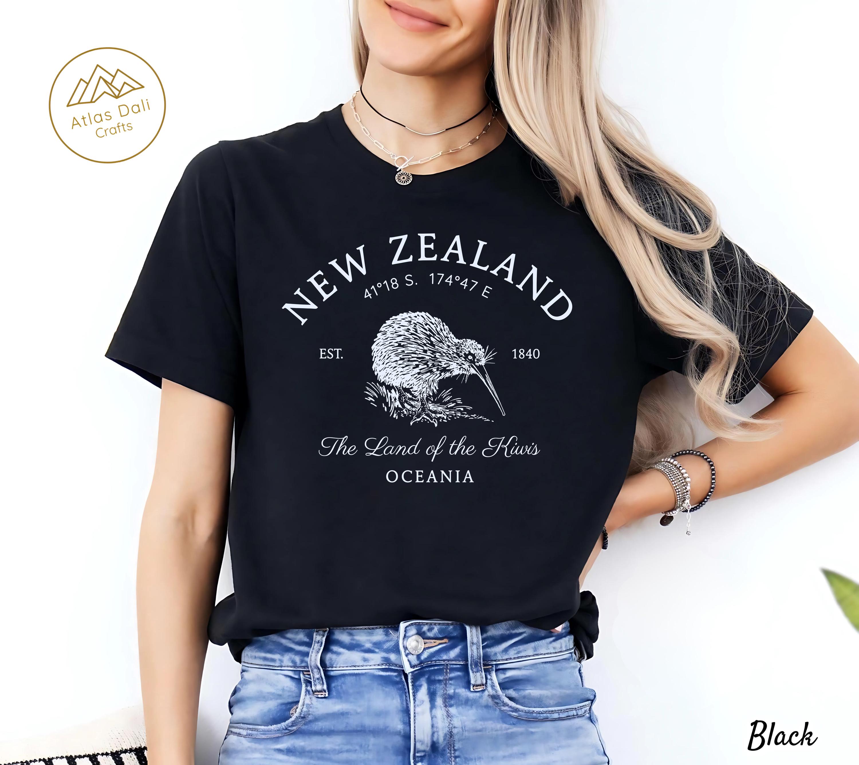 ニュージーランドTシャツ、ヴィンテージキウイバード、オセアニア旅行T 