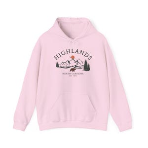 Highlands Hoodie, North Carolina Bear Pullover, Mountain Hiking Sweater, Vintage Nature Top, Blue Ridge Apparel, Outdoors Gift, Unisex image 13