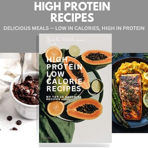 High-Protein Low-Calorie Recipes, 28 Healthy Meals Under 500 Calories, Nutrition Guide for Women, Meal Plan Alternative, Fitness Food, PDF