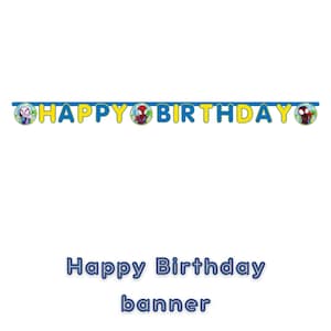 Spidey and His Amazing Friends Happy Birthday Banner | Superhero Party Banner | Kids Birthday Banner | Spidey Party Decoration image 1