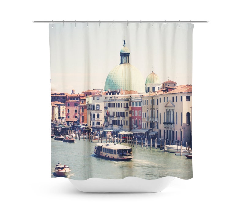 Venice Shower Curtain Travel Photo Venetian Photograph Etsy