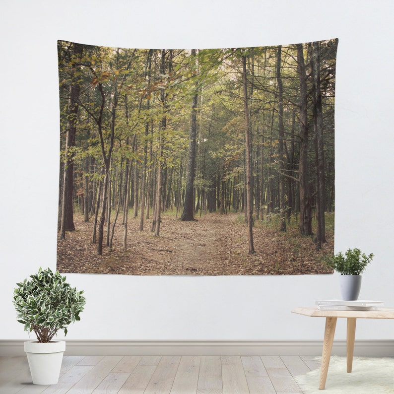 Forest Tapestry Wall Hanging In the Woods 1 Modern Photography Etsy