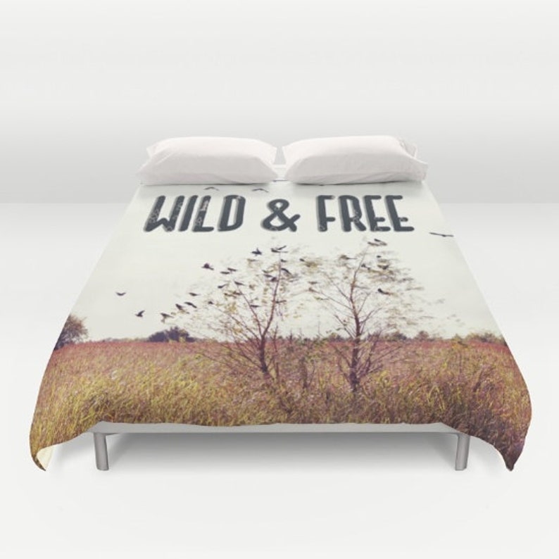 Duvet Cover Wild And Free Duvet Covers Queen Hipster Home Etsy