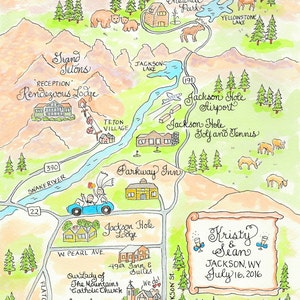 Bruiloftskaart, aquarelkaart, aangepaste kaart, kaart met kalligrafiescript, handgetekende kaart