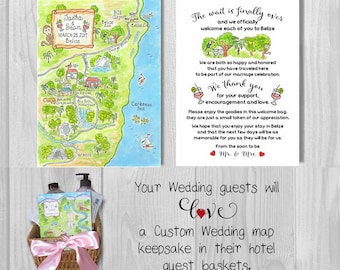 Impresión solo para impresiones de mapas de bodas a doble cara.  Añadir a la compra del mapa