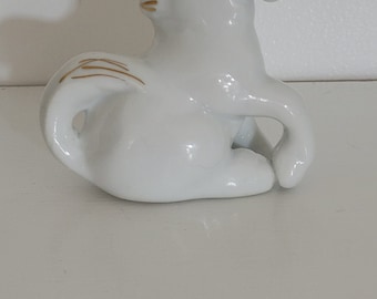 ユニコーンの置物（陶器）ハンドメイド ミニチュア陶器製ユニコーン置物：斑点模様の陶器製装飾品 - Etsy 日本