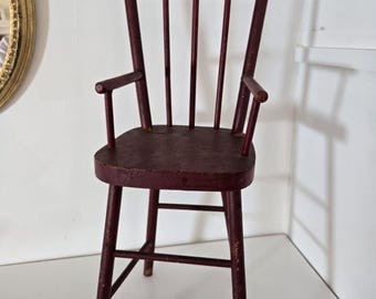 Primitive Doll Highchair/ Vintage Doll Chair