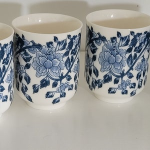 Blue and White Chrysanthemum Teacups