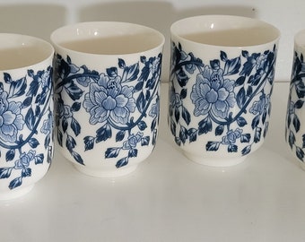 Antique - Ridgway Porcelain - Oriental - Blue Transferware Scenic