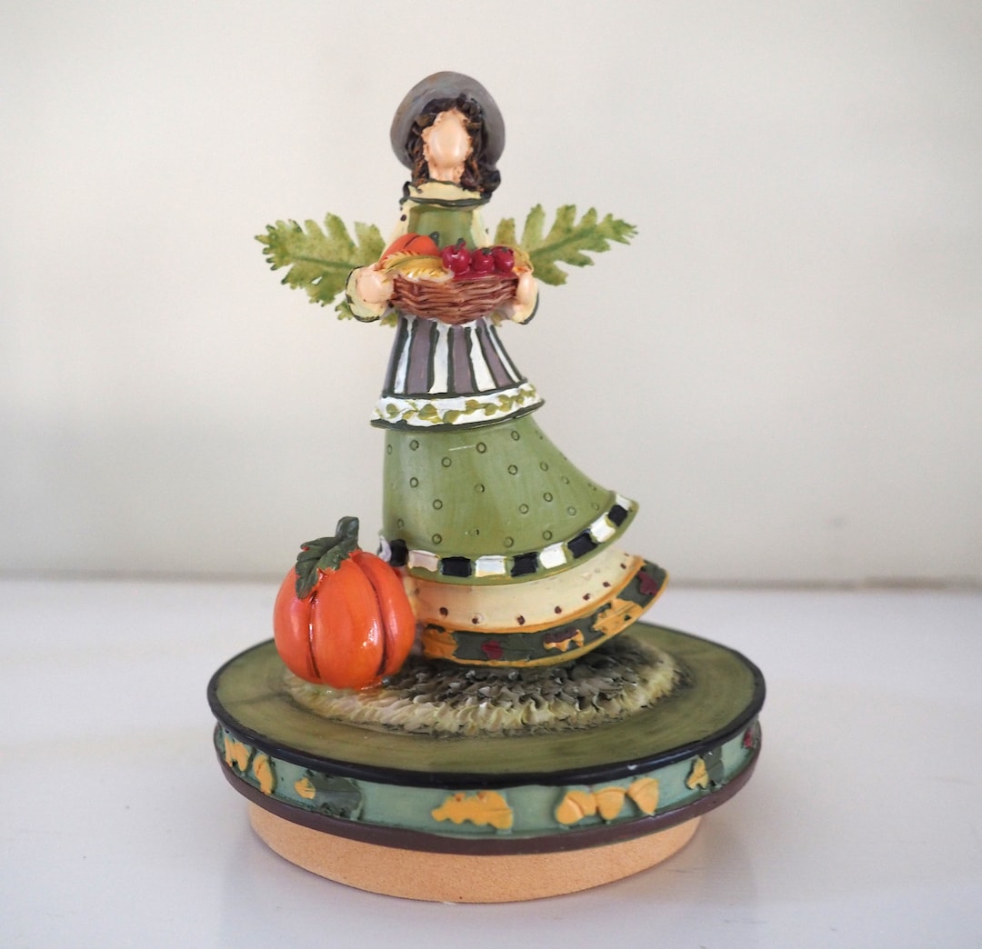 Autumn Angel Candle Topper/ Vintage Candle Topper Etsy