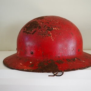 Civil Defense Helmet /Civil defense helmet from WW2 Era/Photo Prop/SALE