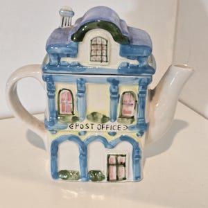 Vintage Teapot/ Ceramic Post Office Teapot