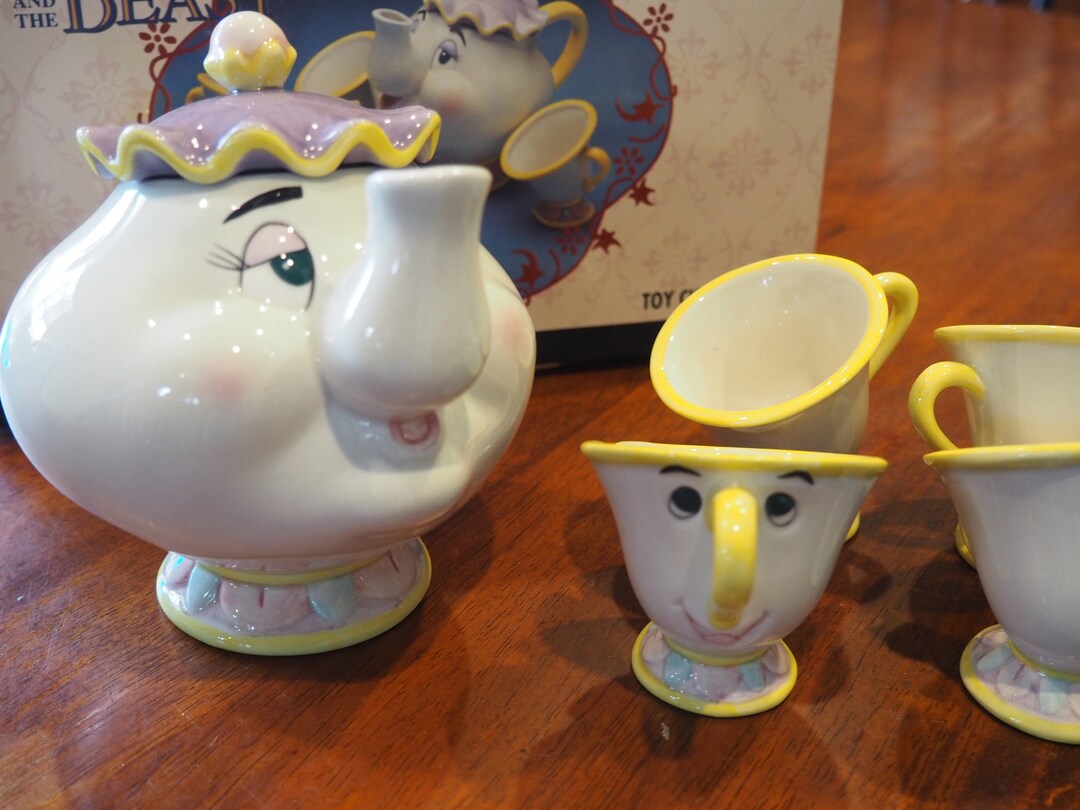 Beauty and the Beast Tea Set/ Disney's Mrs. Pots Tea Set Etsy