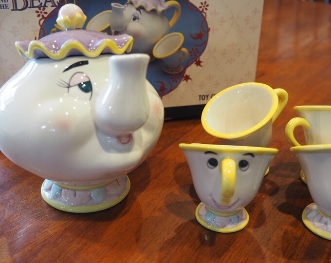 Beauty and the Beast Tea Set/ Disney's Mrs. Pots Tea Set Etsy