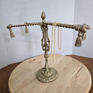 Vintage Finger Towel Stand/ Jewelry Stand/ Hollywood Regency Style