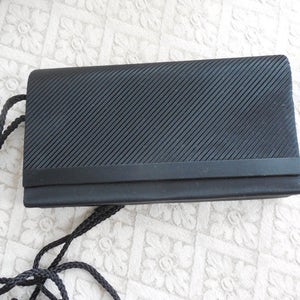 Vintage Buneo Black Clutch  Evening Bag  Handbag/ Evening bag