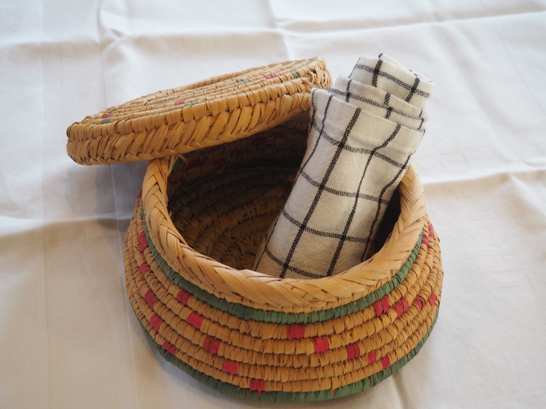Sweetgrass Woven Basket/ Vintage Basket Etsy