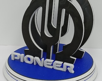 Unique Vintage Pioneer Now Playing Record Display Stand - Variations