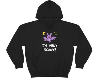 I'm Vewy Scawy Gummi Hoodie (Black/Purple)