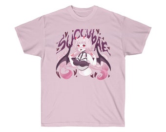 Succubae T-Shirt (Pink) by fawnbomb