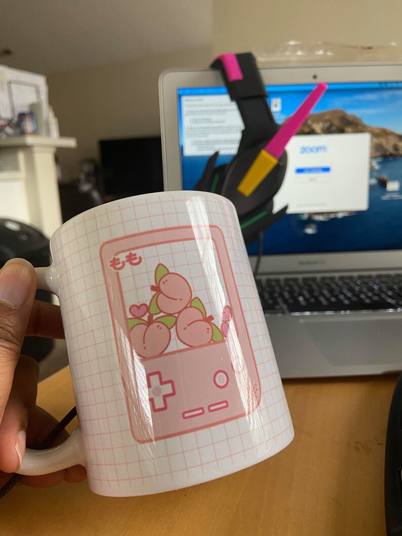 Aesthetic Gameboy Peach Mug image 4