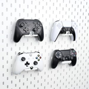 Universal Controller Stand for Switch Pro Controller Holder for Xbox Controller PS5 DualSense Controller | IKEA SKADIS | 1/4'' Pegboard