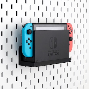 Nintendo Switch 1 dockningsställ för IKEA SKAIDS eller 1/4'' Pegboard-tillbehör | Switch-speltillbehör, presenter till spelare | Switch-organisation