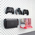 Nintendo Switch 2 Pegboard Organizer for IKEA SKADIS or 1/4'' Pegboard | Dock Shelf, Game Card Holder, JoyCon & Pro Controller Stand product logo
